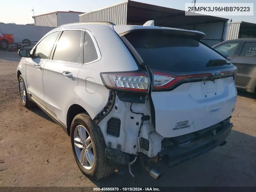 2017 Ford Edge Sel VIN: 2FMPK3J96HBB79223 Lot: 40595870