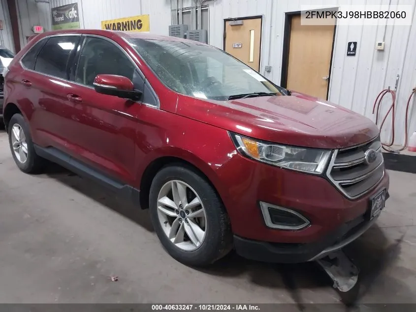 2017 Ford Edge Sel VIN: 2FMPK3J98HBB82060 Lot: 40633247