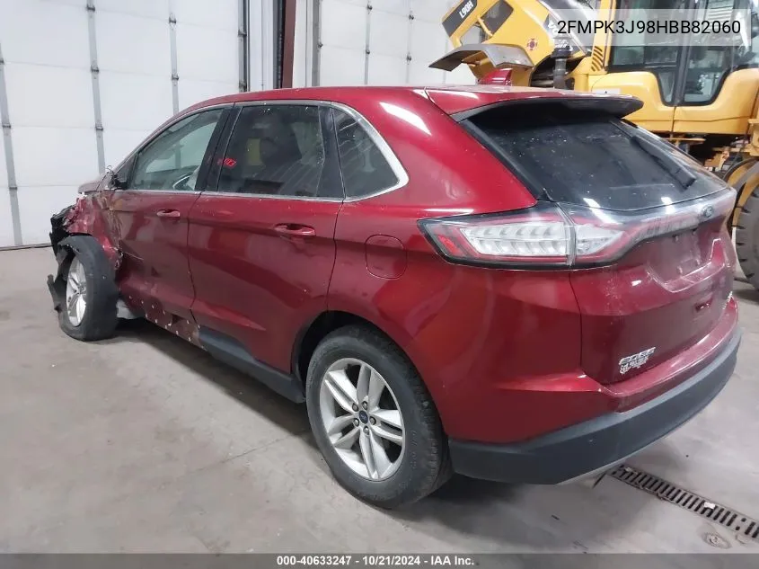 2017 Ford Edge Sel VIN: 2FMPK3J98HBB82060 Lot: 40633247