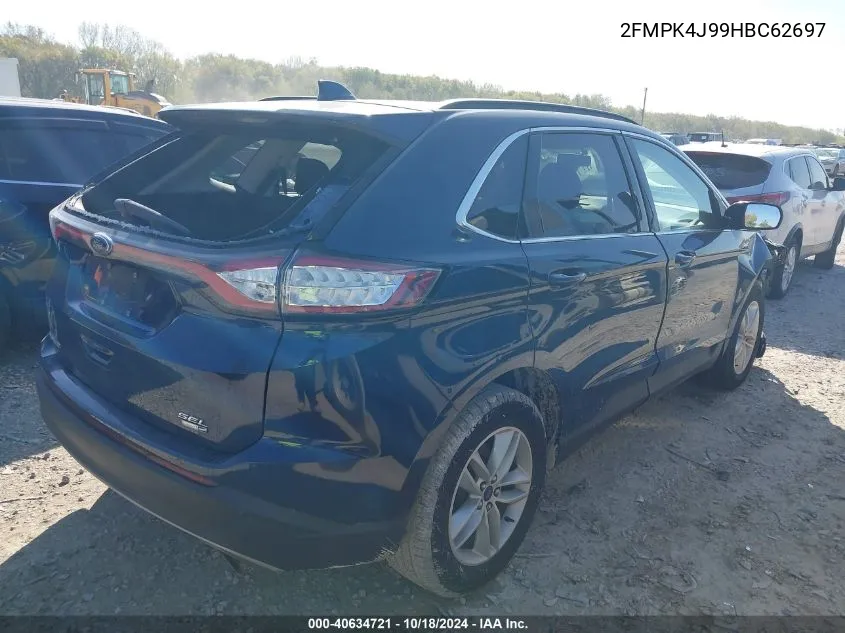 2017 Ford Edge Sel VIN: 2FMPK4J99HBC62697 Lot: 40634721