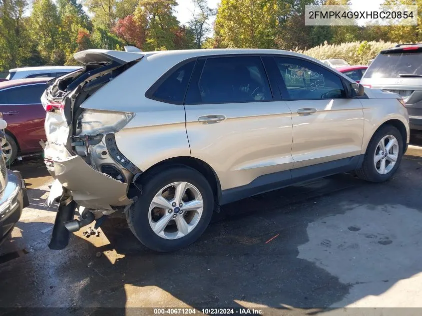 2017 Ford Edge Se VIN: 2FMPK4G9XHBC20854 Lot: 40671204