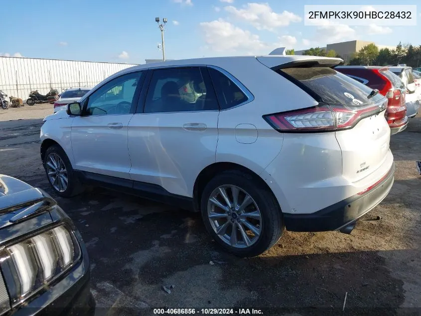 2FMPK3K90HBC28432 2017 Ford Edge Titanium