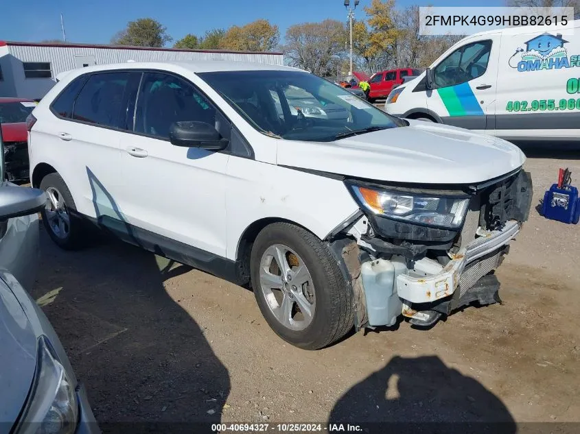 2017 Ford Edge Se VIN: 2FMPK4G99HBB82615 Lot: 40694327