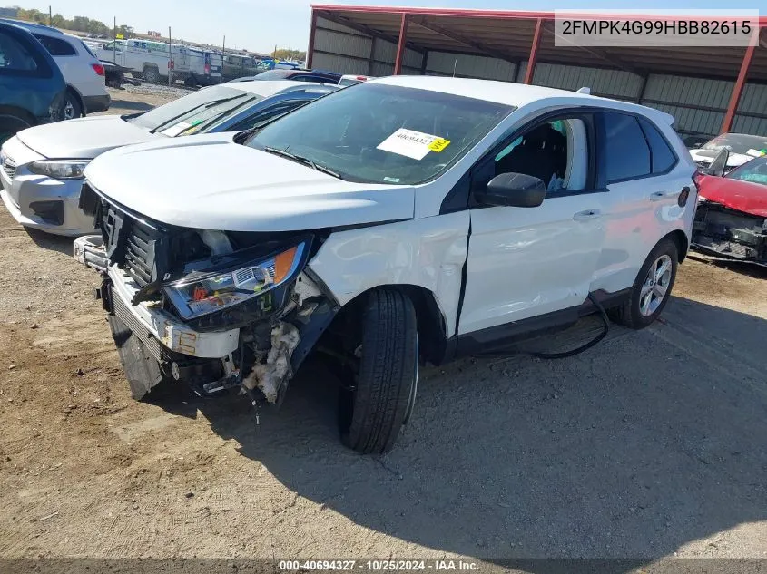 2017 Ford Edge Se VIN: 2FMPK4G99HBB82615 Lot: 40694327