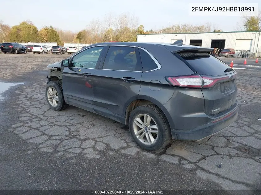 2FMPK4J92HBB18991 2017 Ford Edge Sel