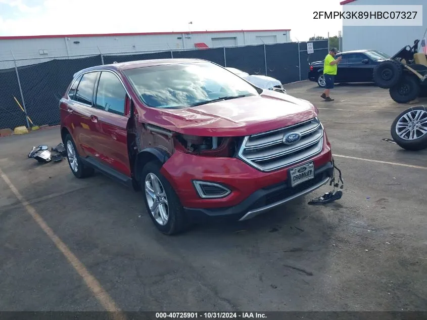 2017 Ford Edge Titanium VIN: 2FMPK3K89HBC07327 Lot: 40725901