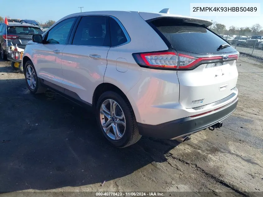 2FMPK4K93HBB50489 2017 Ford Edge Titanium