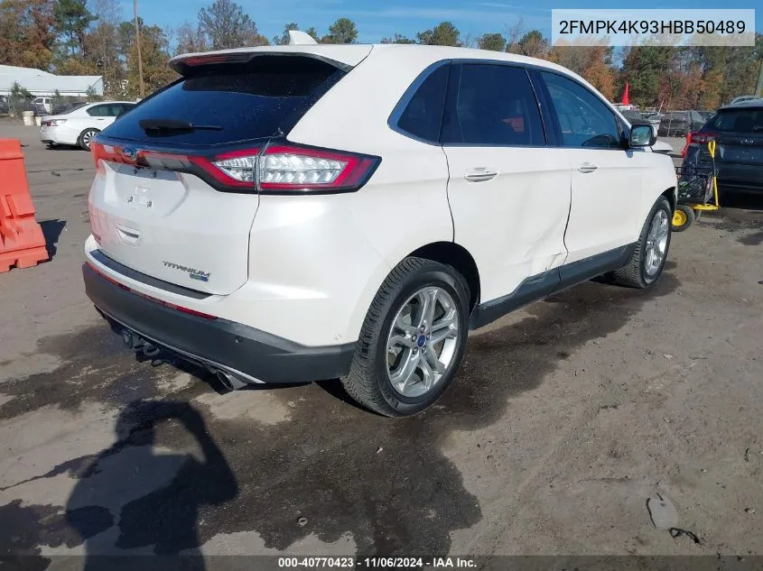 2FMPK4K93HBB50489 2017 Ford Edge Titanium