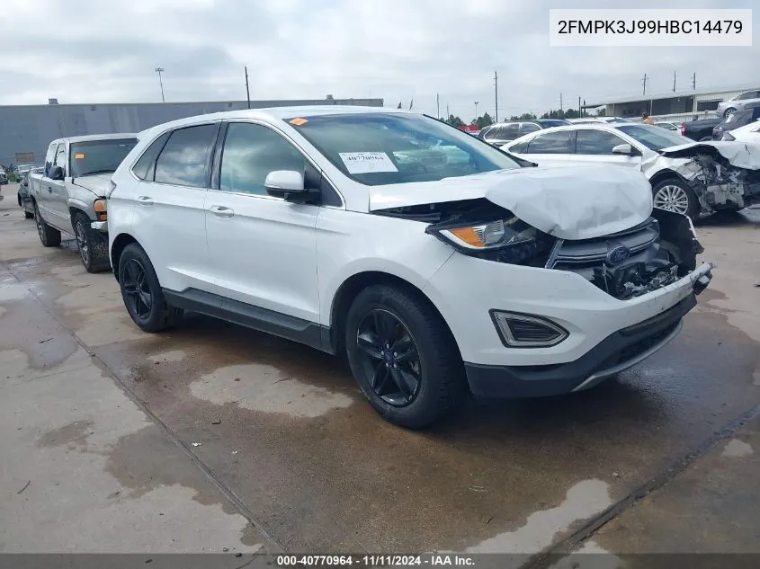 2017 Ford Edge Sel VIN: 2FMPK3J99HBC14479 Lot: 40770964