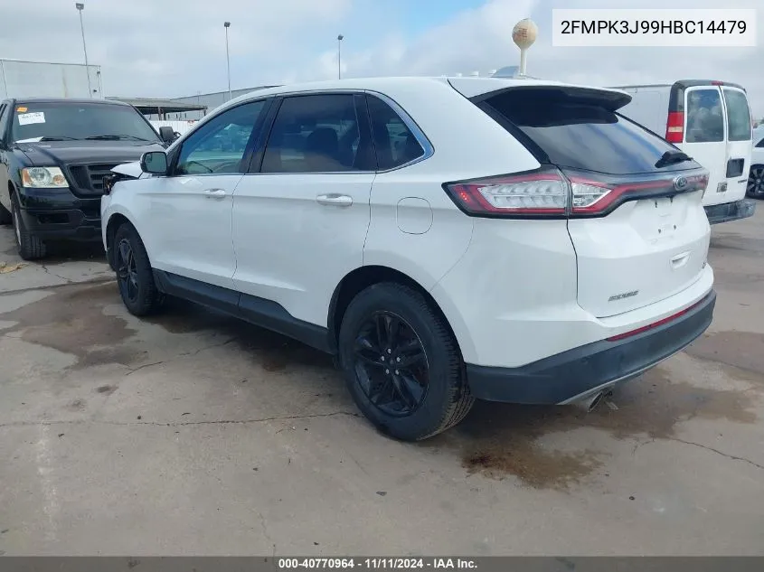 2017 Ford Edge Sel VIN: 2FMPK3J99HBC14479 Lot: 40770964