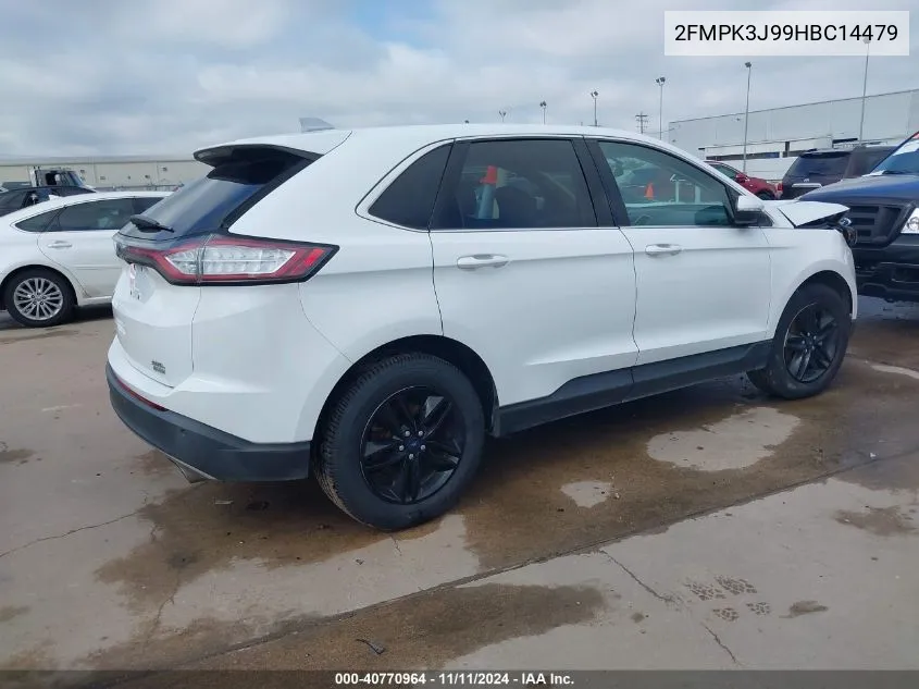 2017 Ford Edge Sel VIN: 2FMPK3J99HBC14479 Lot: 40770964