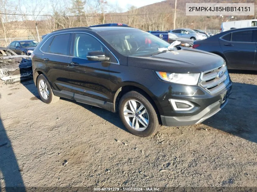 2017 Ford Edge Sel VIN: 2FMPK4J85HBB14151 Lot: 40791279