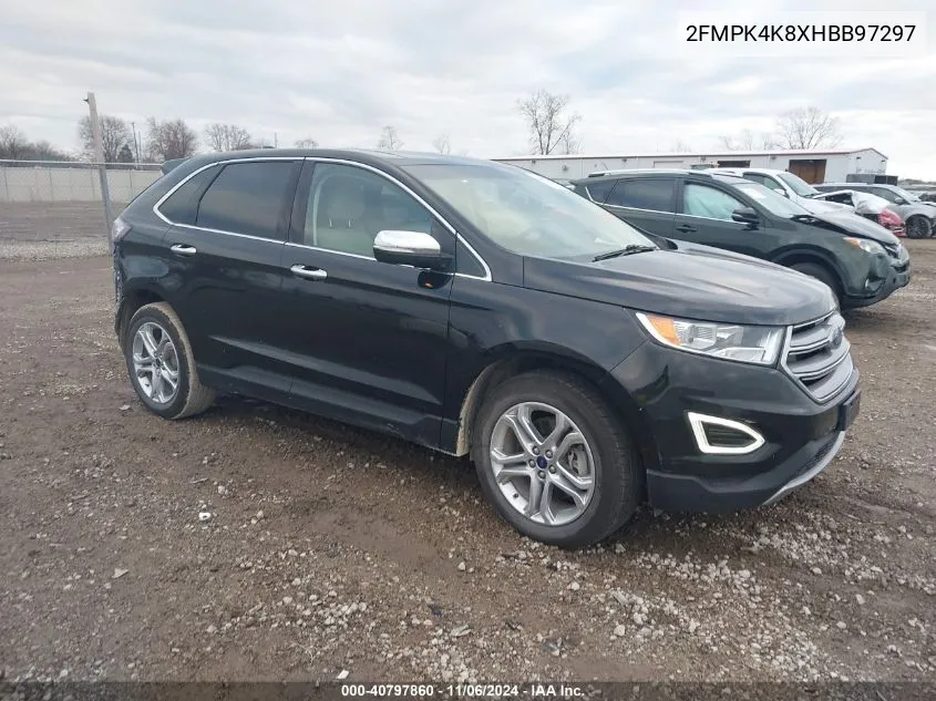 2017 Ford Edge Titanium VIN: 2FMPK4K8XHBB97297 Lot: 40797860