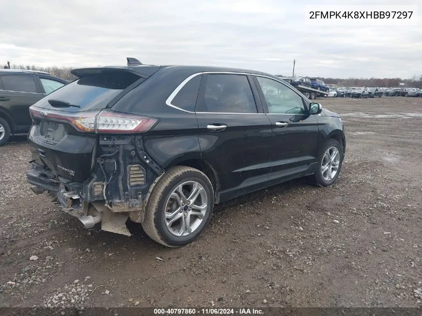 2017 Ford Edge Titanium VIN: 2FMPK4K8XHBB97297 Lot: 40797860