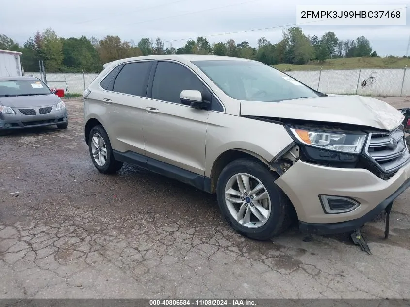 2017 Ford Edge Sel VIN: 2FMPK3J99HBC37468 Lot: 40806584