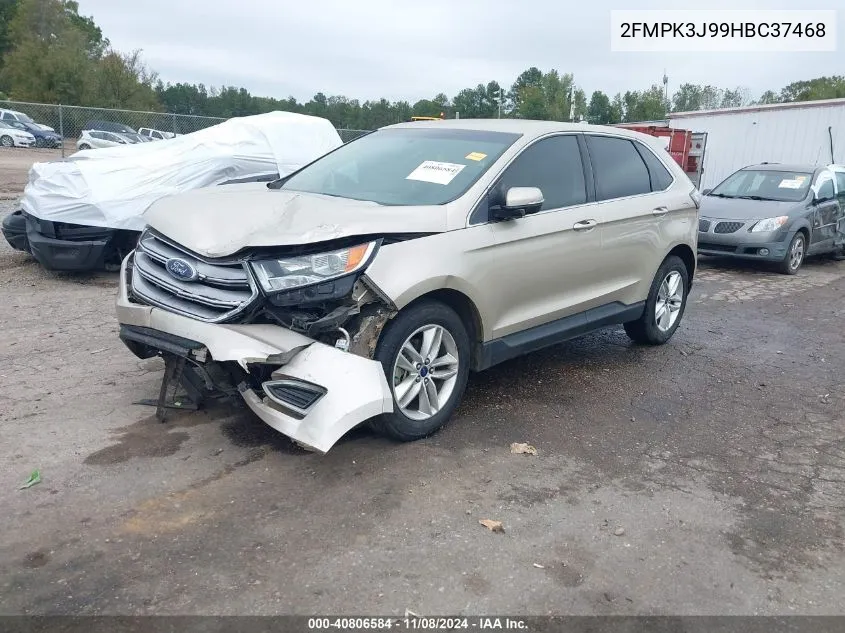 2017 Ford Edge Sel VIN: 2FMPK3J99HBC37468 Lot: 40806584