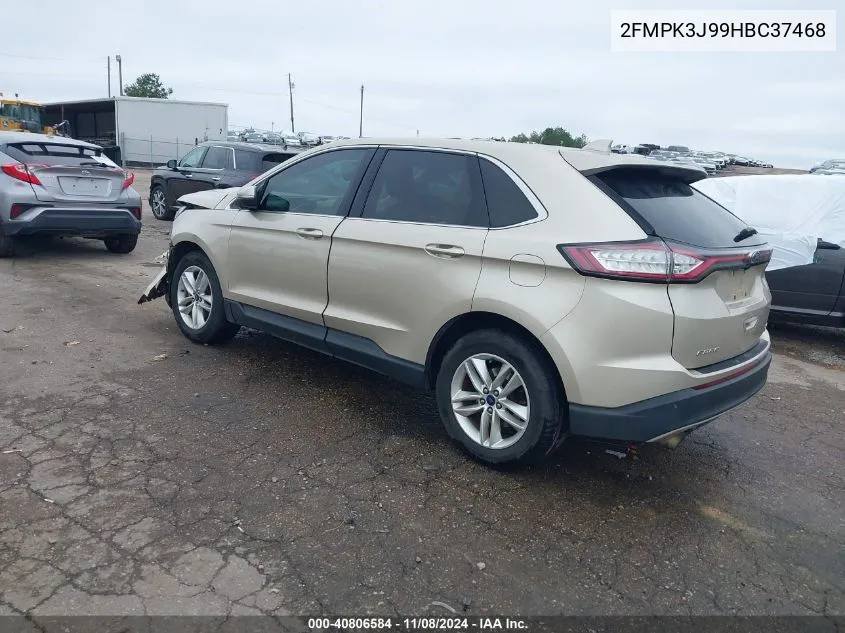 2017 Ford Edge Sel VIN: 2FMPK3J99HBC37468 Lot: 40806584