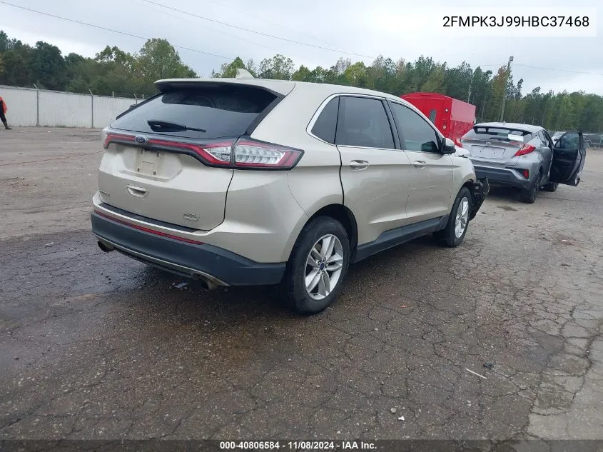 2017 Ford Edge Sel VIN: 2FMPK3J99HBC37468 Lot: 40806584