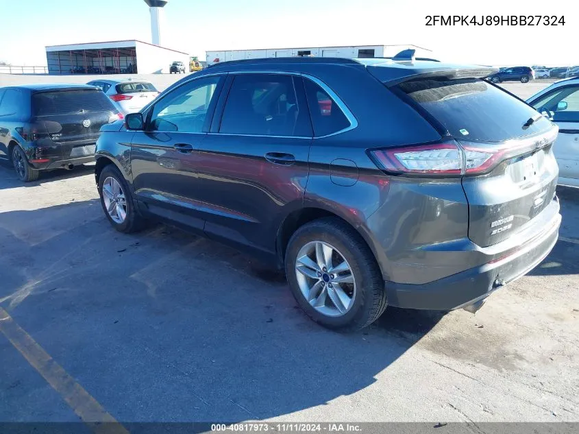 2017 Ford Edge Sel VIN: 2FMPK4J89HBB27324 Lot: 40817973