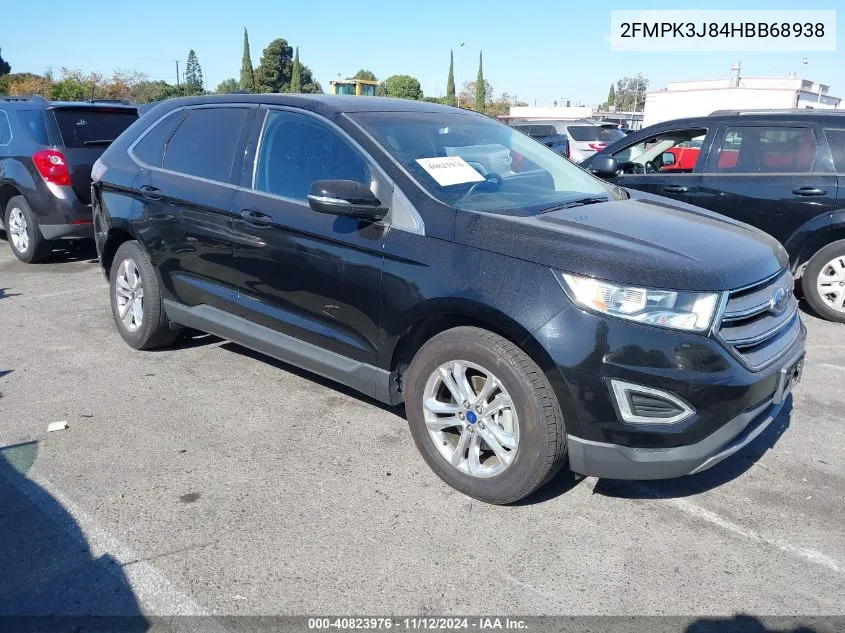 2017 Ford Edge Sel VIN: 2FMPK3J84HBB68938 Lot: 40823976