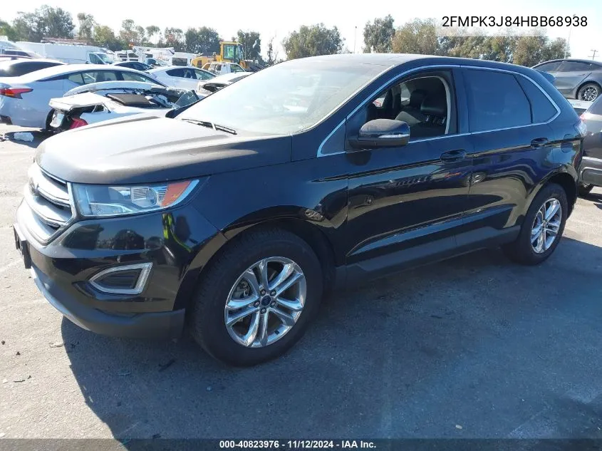 2017 Ford Edge Sel VIN: 2FMPK3J84HBB68938 Lot: 40823976