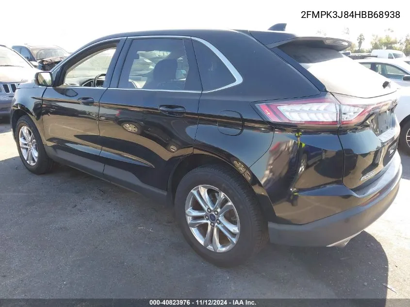 2017 Ford Edge Sel VIN: 2FMPK3J84HBB68938 Lot: 40823976