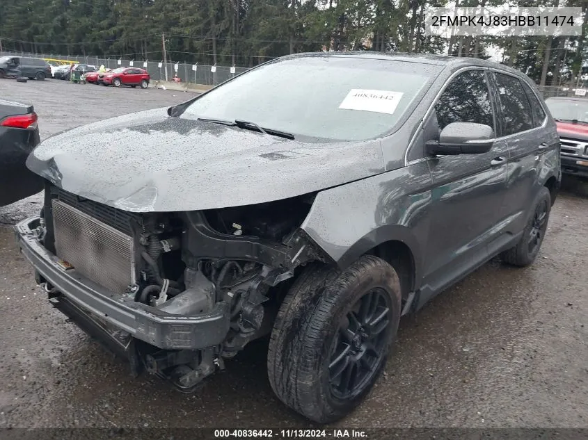 2FMPK4J83HBB11474 2017 Ford Edge Sel