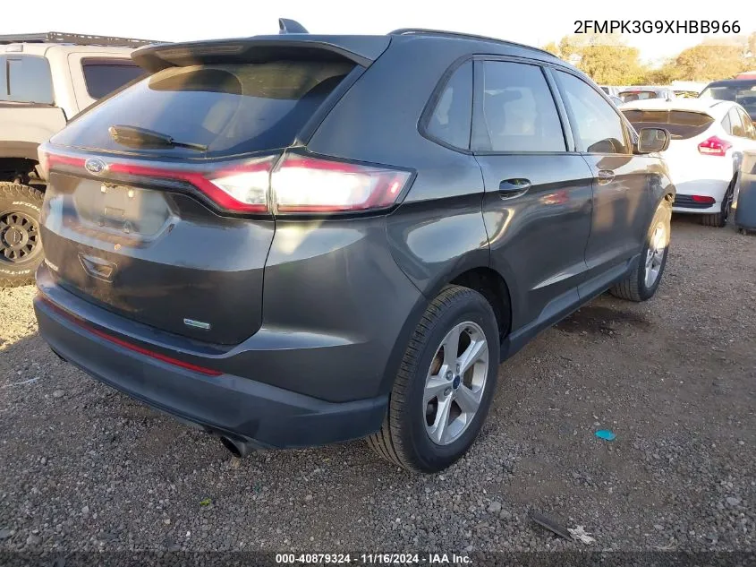 2017 Ford Edge Se VIN: 2FMPK3G9XHBB966 Lot: 40879324