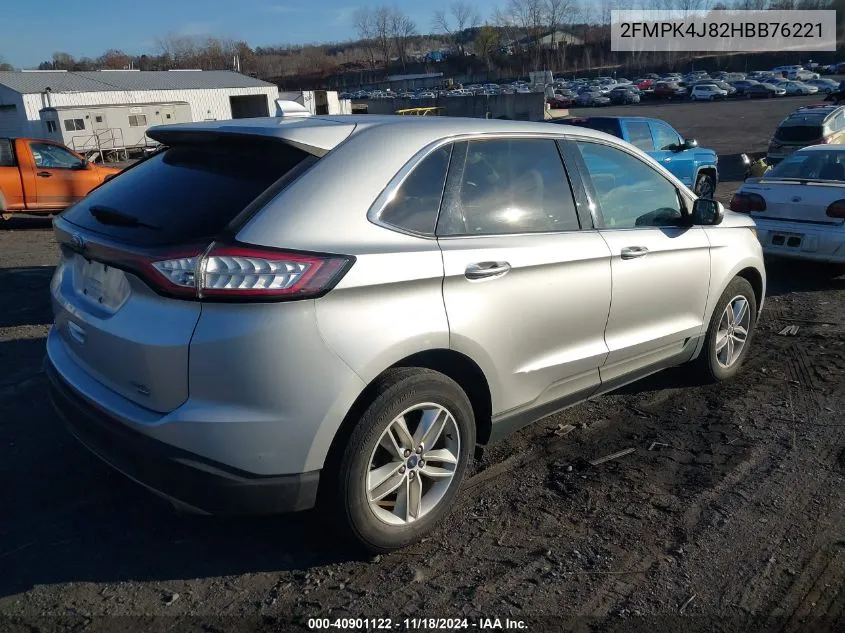 2017 Ford Edge Sel VIN: 2FMPK4J82HBB76221 Lot: 40901122