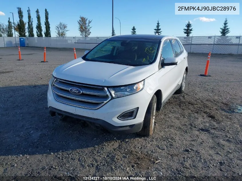 2018 Ford Edge Sel VIN: 2FMPK4J90JBC28976 Lot: 12124227