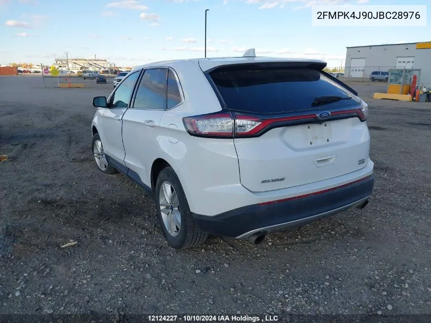 2018 Ford Edge Sel VIN: 2FMPK4J90JBC28976 Lot: 12124227