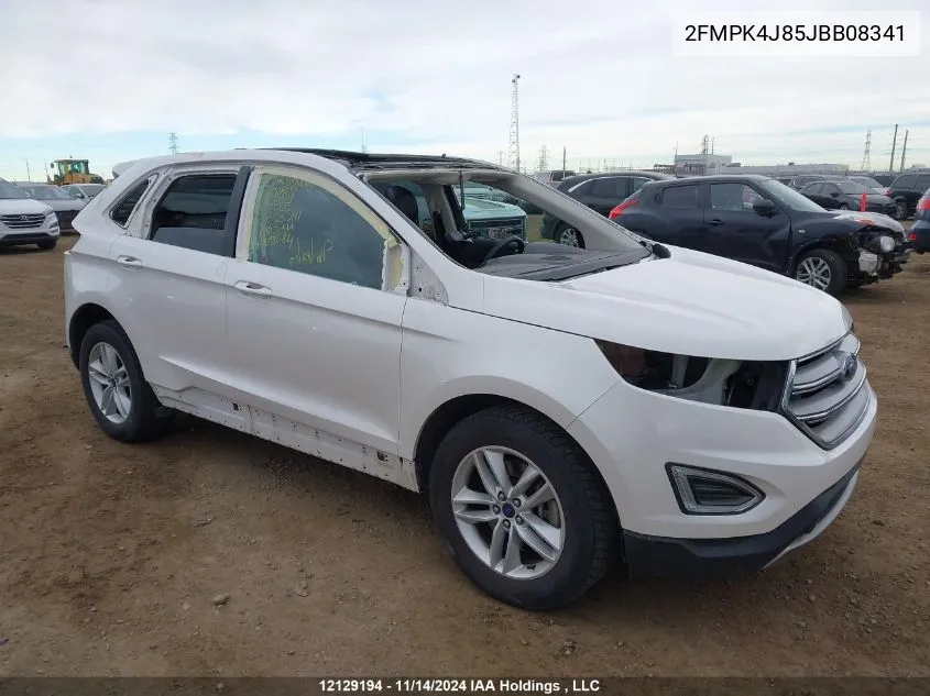 2018 Ford Edge Sel VIN: 2FMPK4J85JBB08341 Lot: 12129194