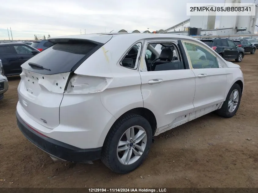 2018 Ford Edge Sel VIN: 2FMPK4J85JBB08341 Lot: 12129194