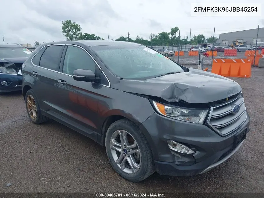 2018 Ford Edge Titanium VIN: 2FMPK3K96JBB45254 Lot: 39405701