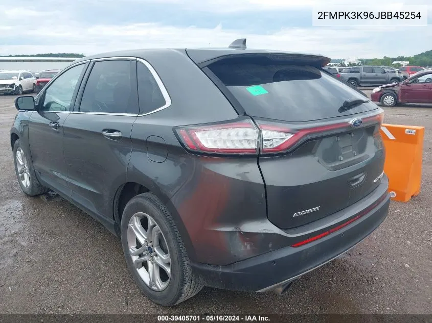 2FMPK3K96JBB45254 2018 Ford Edge Titanium