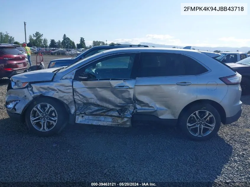 2FMPK4K94JBB43718 2018 Ford Edge Titanium