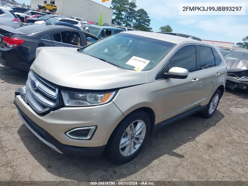 2018 Ford Edge Sel VIN: 2FMPK3J99JBB93297 Lot: 39518790