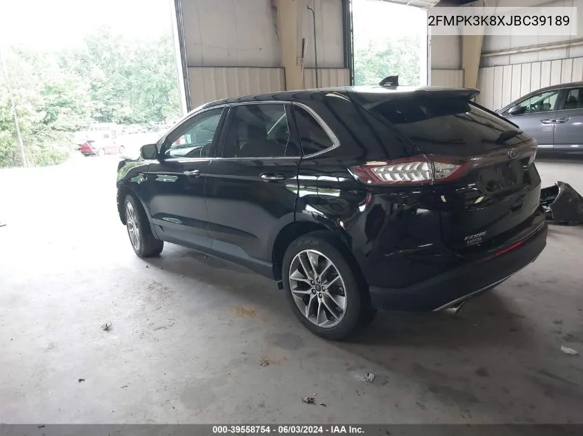 2FMPK3K8XJBC39189 2018 Ford Edge Titanium