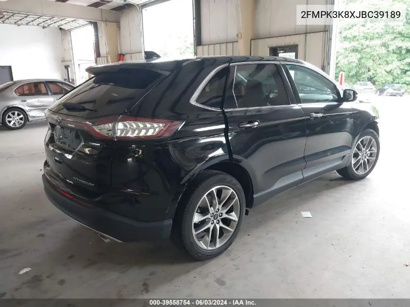 2FMPK3K8XJBC39189 2018 Ford Edge Titanium