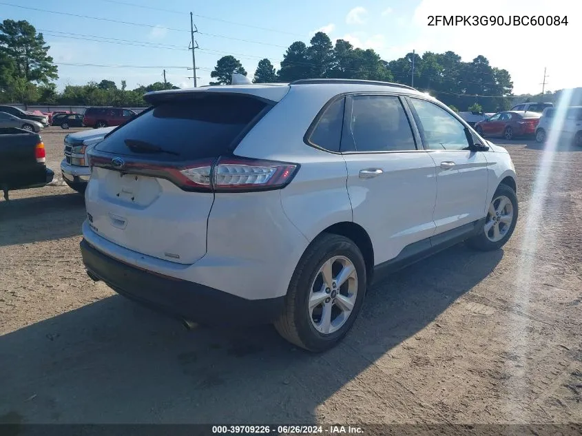 2018 Ford Edge Se VIN: 2FMPK3G90JBC60084 Lot: 39709226