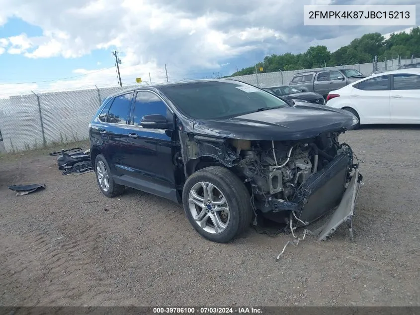 2FMPK4K87JBC15213 2018 Ford Edge Titanium