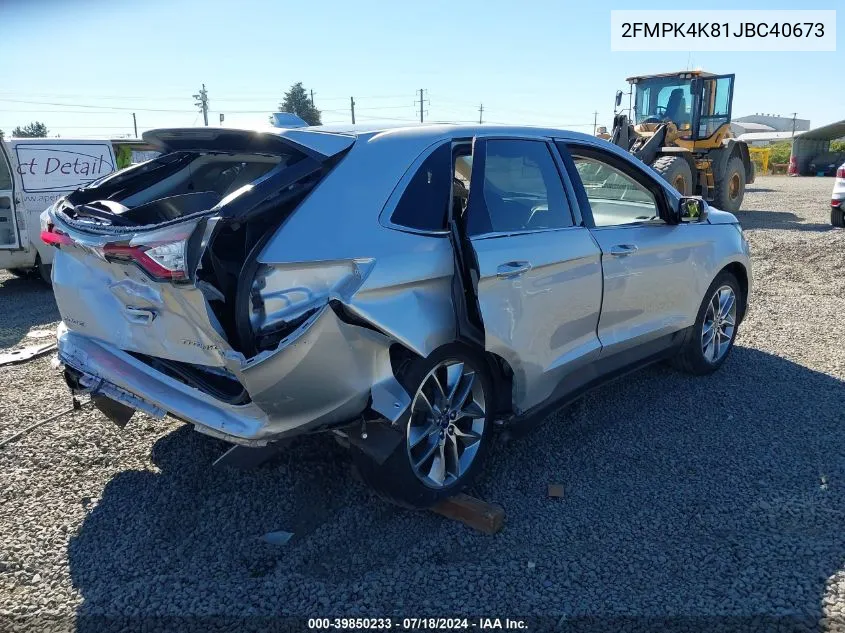 2FMPK4K81JBC40673 2018 Ford Edge Titanium