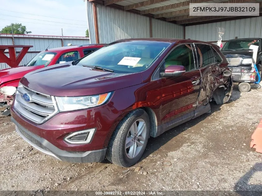 2018 Ford Edge Sel VIN: 2FMPK3J97JBB32109 Lot: 39892752