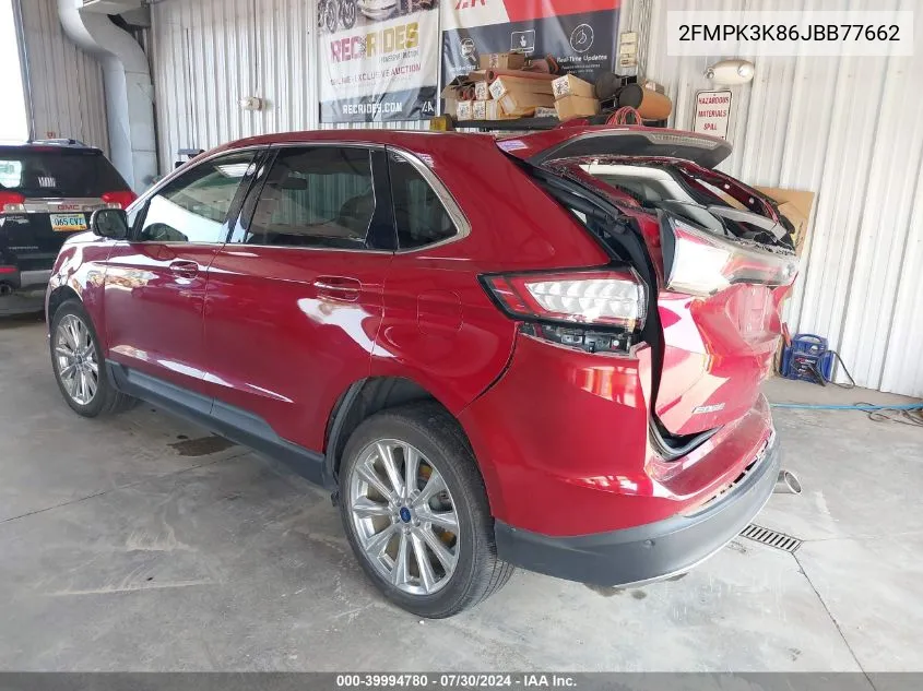 2FMPK3K86JBB77662 2018 Ford Edge Titanium