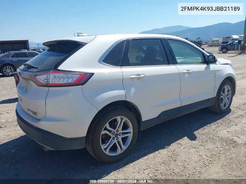 2FMPK4K93JBB21189 2018 Ford Edge Titanium