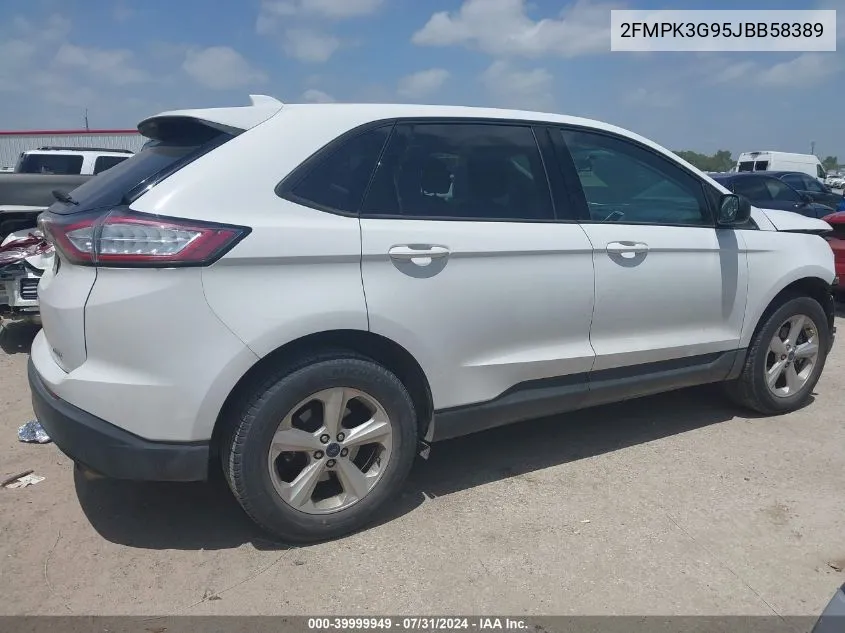 2018 Ford Edge Se VIN: 2FMPK3G95JBB58389 Lot: 39999949