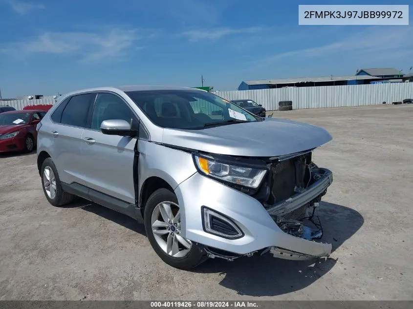 2018 Ford Edge Sel VIN: 2FMPK3J97JBB99972 Lot: 40119426