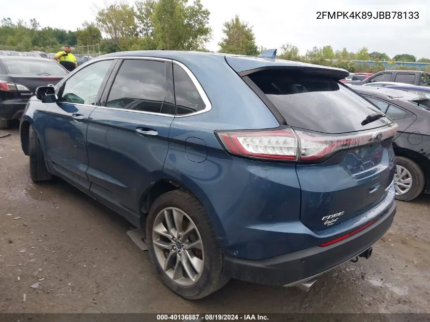 2FMPK4K89JBB78133 2018 Ford Edge Titanium