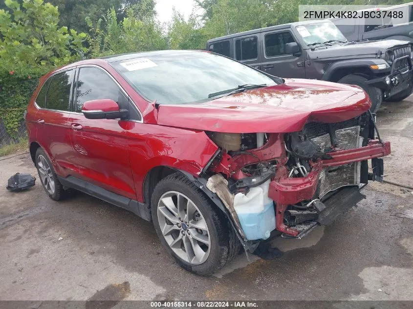 2FMPK4K82JBC37488 2018 Ford Edge Titanium