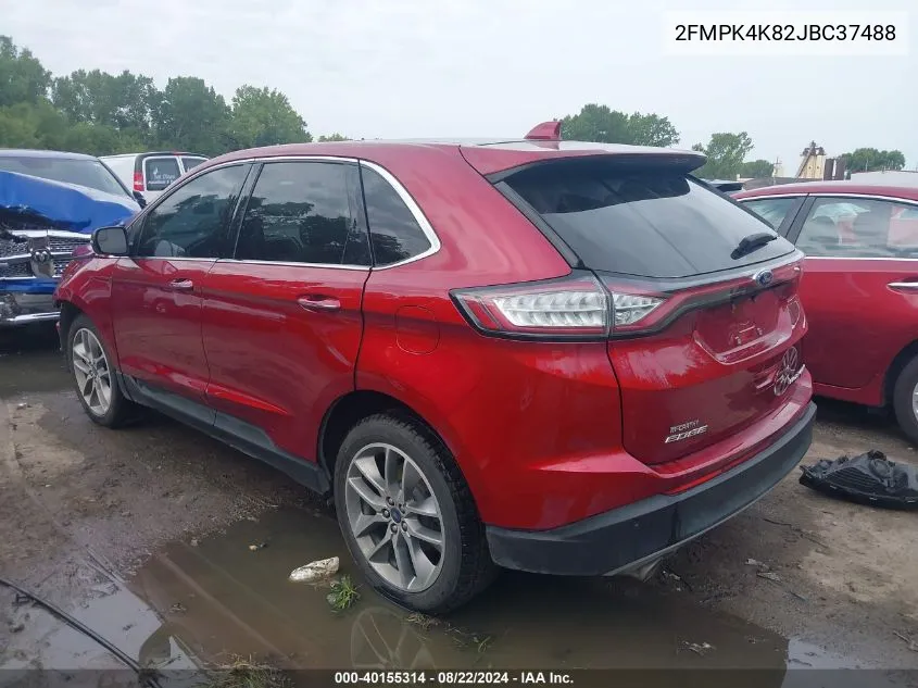 2FMPK4K82JBC37488 2018 Ford Edge Titanium